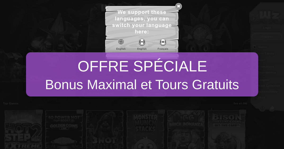 Wazamba Casino et son bonus de bienvenue en France